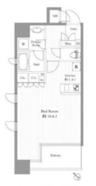 クオリア銀座3丁目 3階 間取り図