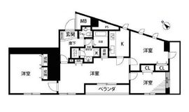 セザールスカイリバー 20階 間取り図