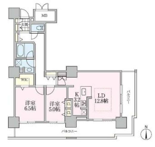 ロイヤルパークスタワー南千住 1512 間取り図