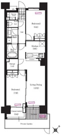 ブリリアイスト三軒茶屋アイビーテラス i114 間取り図