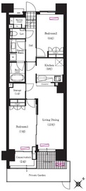 ブリリアイスト三軒茶屋 i114 間取り図