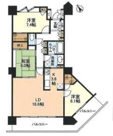 シティタワー品川 21階 間取り図