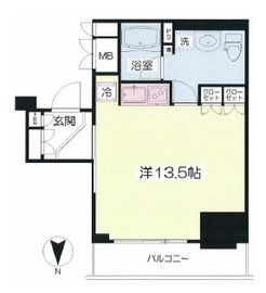 品川タワーフェイス 7階 間取り図