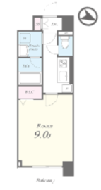 キャナルテラス品川 1405 間取り図