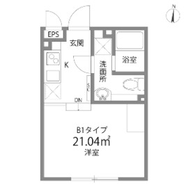 リトルズラピス神楽坂 203 間取り図