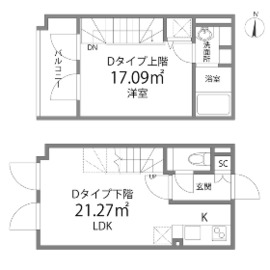 リトルズラピス神楽坂 401 間取り図