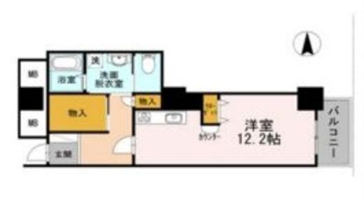 品川シーサイドビュータワー2 1707 間取り図