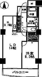 品川シーサイドビュータワー2 1802 間取り図