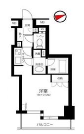 カルムインフォアームズ東京コア 2階 間取り図