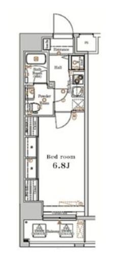 ログ浅草 9階 間取り図