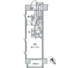 クリオ五反田 706 間取り図