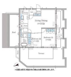 コモド恵比寿 501 間取り図