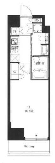 大森ウエスト 205 間取り図