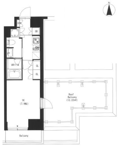 大森ウエスト 601 間取り図