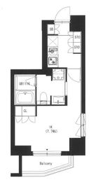 大森ウエスト 308 間取り図