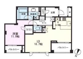 ブリスベージュ神宮前 6階 間取り図