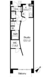 ブリリアイスト三軒茶屋 i520 間取り図