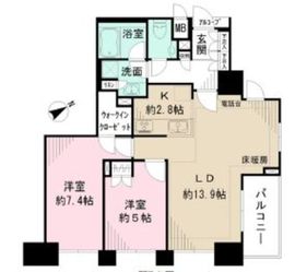 グラーサ銀座イースト 12階 間取り図