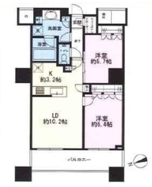 ザ・パークハウス西新宿タワー60 34階 間取り図