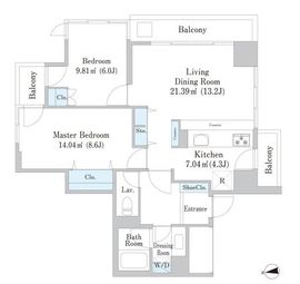 芝ハイツ 304 間取り図