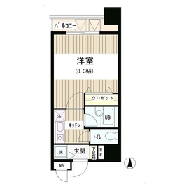 アクアコート 803 間取り図