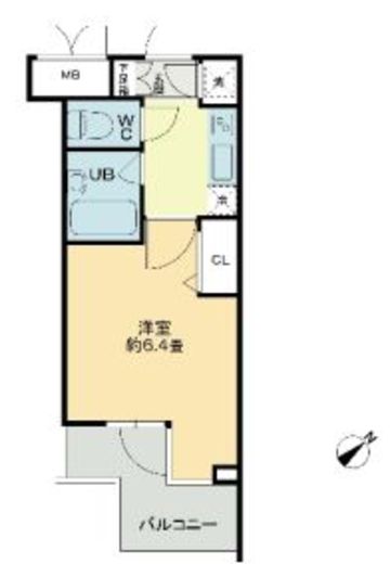 クロスレジデンス蒲田 611 間取り図