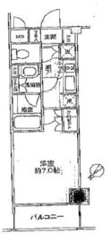 グランスイート東京 8階 間取り図