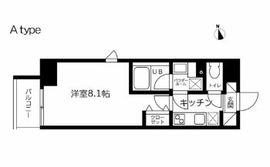 スカイコート蔵前2 203 間取り図