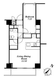 Roppongi Residences 1303 間取り図