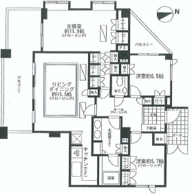 モデルノオパス有栖川 3階 間取り図