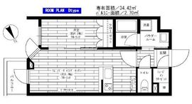 グランドコンシェルジュ千駄ヶ谷 5階 間取り図