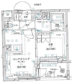 グランドコンシェルジュ千駄ヶ谷 3階 間取り図