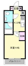 ガリシア代々木 6階 間取り図