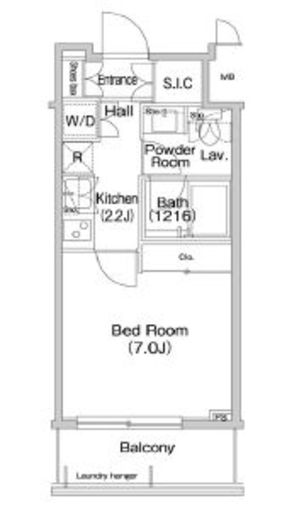 コンフォリア麻布EAST 605 間取り図