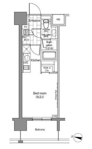 パークハビオ恵比寿 1104 間取り図