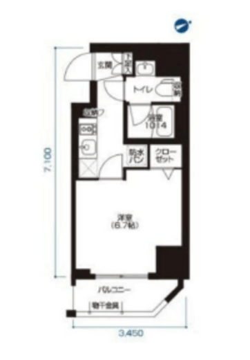 アーバネックス大森 901 間取り図