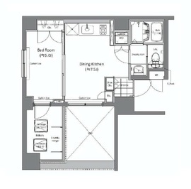 オリーブ三田 601 間取り図