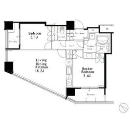MFPR目黒タワー 1401 間取り図