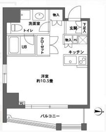 カスタリア森下2 604 間取り図