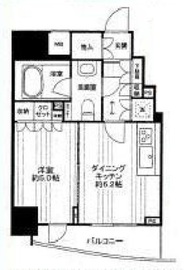 フィールM西新宿 9階 間取り図