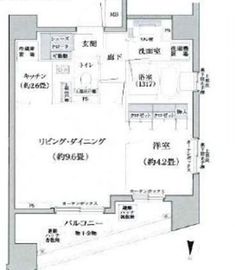 プライア渋谷 6階 間取り図