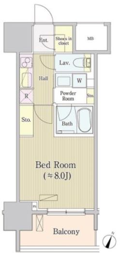 サイプレス日本橋本町 403 間取り図