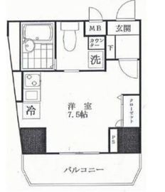 レガリアタワーレジデンス 4階 間取り図