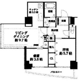 河田町ガーデン 1-2510 間取り図