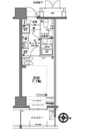 MFPRコート木場公園 413 間取り図