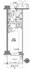 MFPRコート木場公園 1109 間取り図