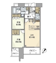 スカイズタワー＆ガーデン 21階 間取り図