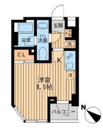 ユニフォート目黒中町 302 間取り図