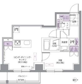 IVY WEST 704 間取り図