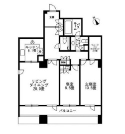 ザ・ウエストミンスター六本木 3階 間取り図